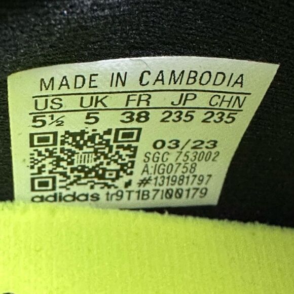 Adidas X Crazyfast.3 FG Soccer Cleats Black Yellow Men 5.5 Women 6.5 IG0758 NIB